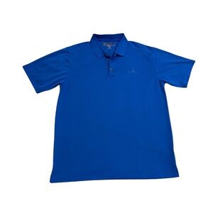 Pebble Beach Performance Vibrant Blue Polo Shirt Large
